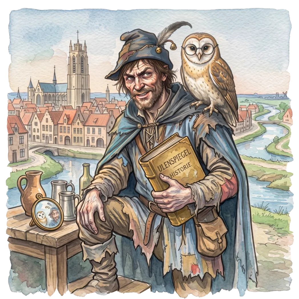 Thyl Ulenspiegel et son hibou